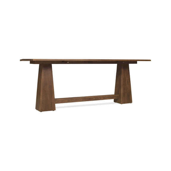 Driftwood Flip-Top Console Table - Worn Saddle