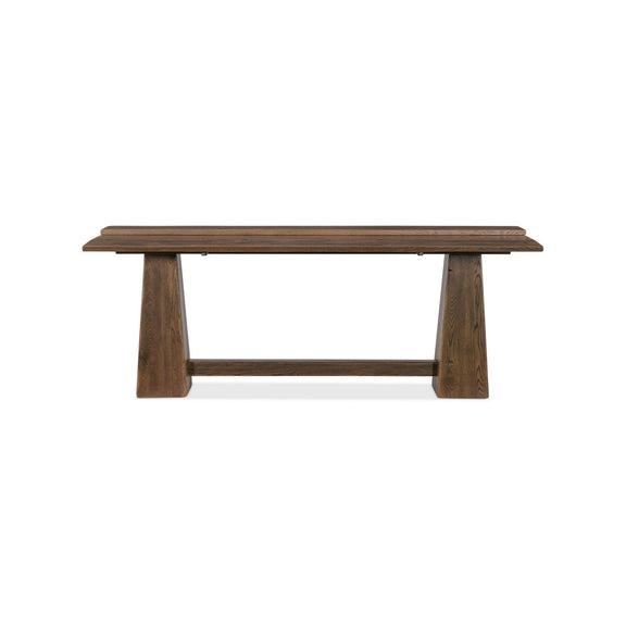 Driftwood Flip-Top Console Table - Worn Saddle