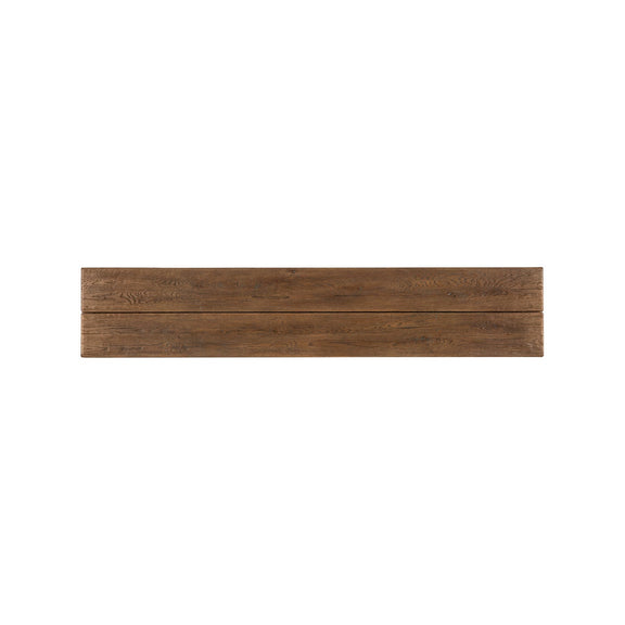 Driftwood Flip-Top Console Table - Worn Saddle