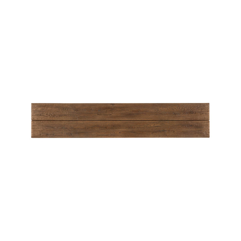 Driftwood Flip-Top Console Table - Worn Saddle
