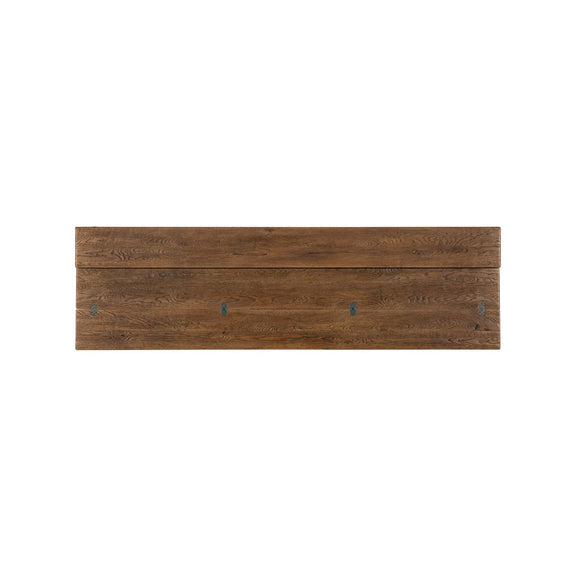 Driftwood Flip-Top Console Table - Worn Saddle