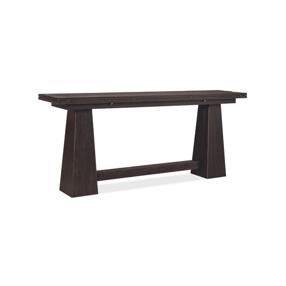Driftwood Flip-Top Console Table - Burnt Timber