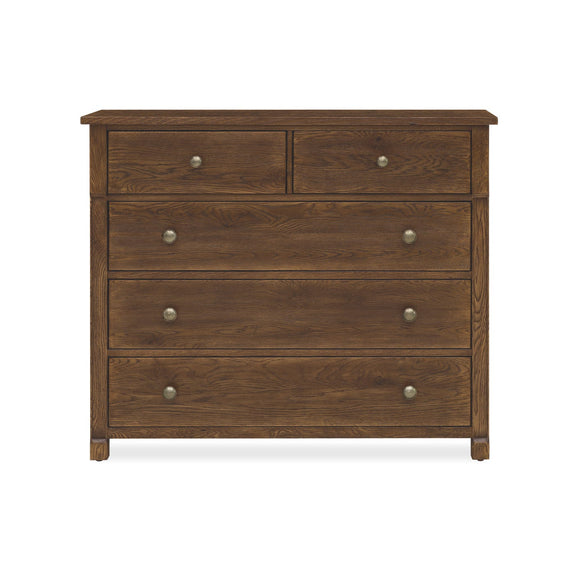 Driftwood Five-Drawer Chest - Worn Saddle
