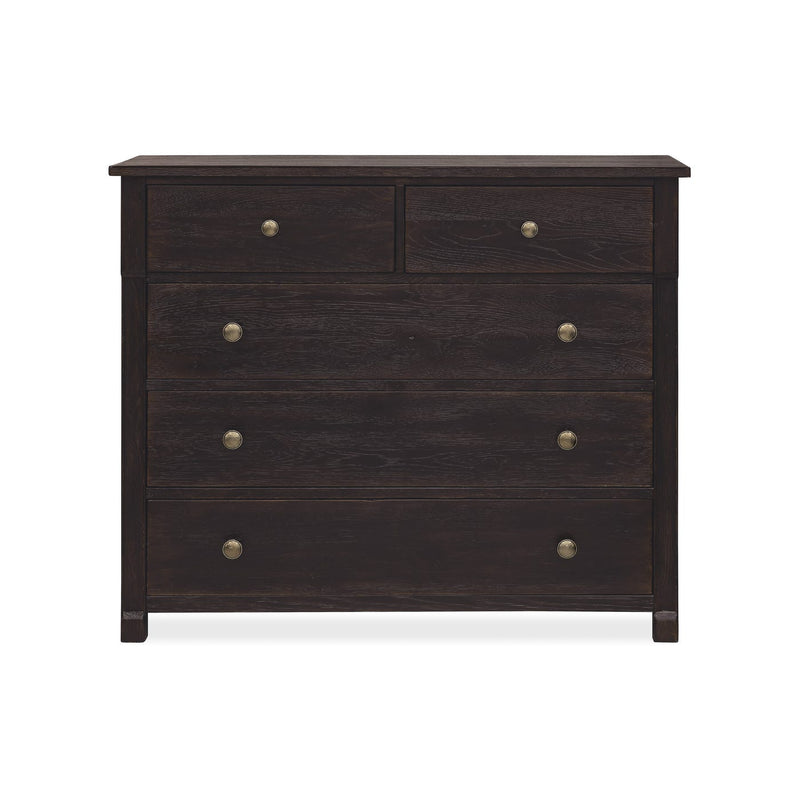 Driftwood Five-Drawer Chest - Burnt Timber