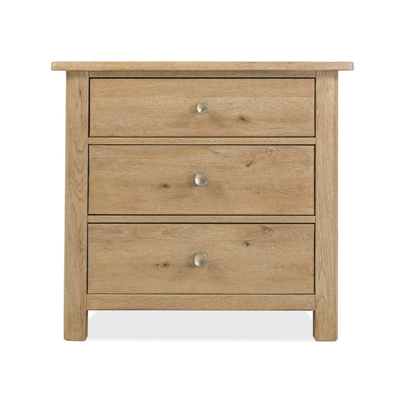 Driftwood Three-Drawer Nightstand - Buckboard