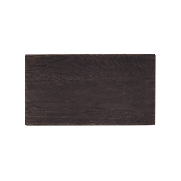 Driftwood Three-Drawer Nightstand - Burnt Timber