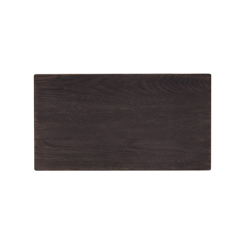 Driftwood Three-Drawer Nightstand - Burnt Timber