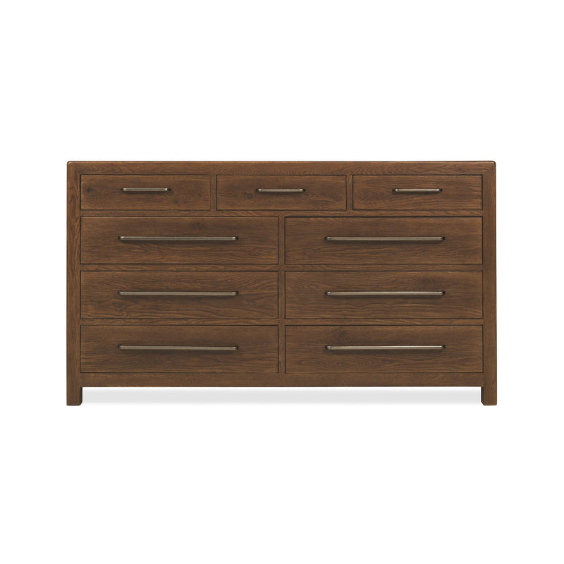 Driftwood Nine-Drawer Dresser - Worn Saddle