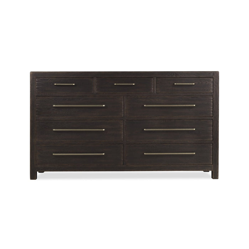 Driftwood Nine-Drawer Dresser - Burnt Timber