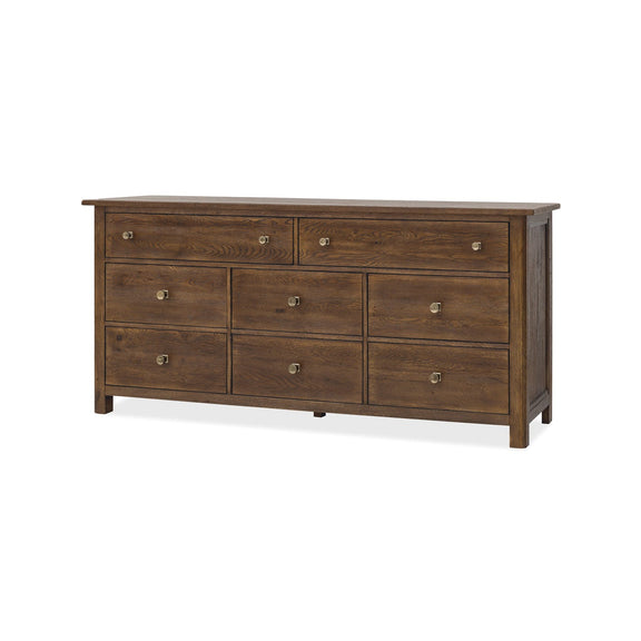 Driftwood Eight-Drawer Dresser - Worn Saddle