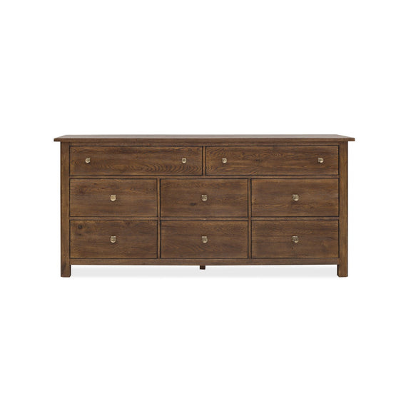 Driftwood Eight-Drawer Dresser - Worn Saddle