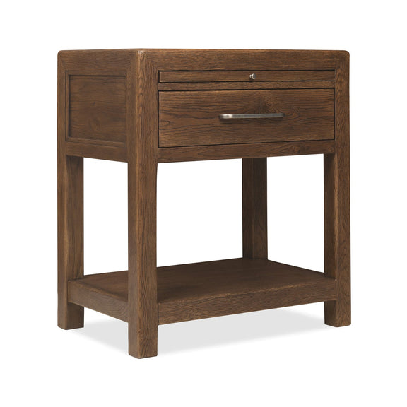 Driftwood One-Drawer Nightstand - Worn Saddle