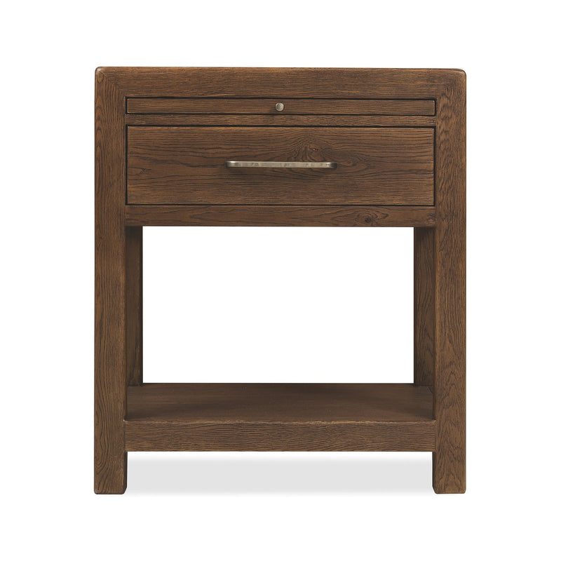 Driftwood One-Drawer Nightstand - Worn Saddle