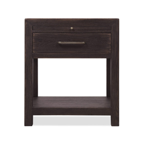 Driftwood One-Drawer Nightstand - Burnt Timber