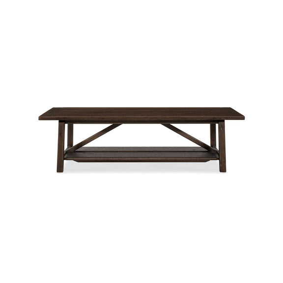 Alto Loma Trestle Cocktail Table - Sable