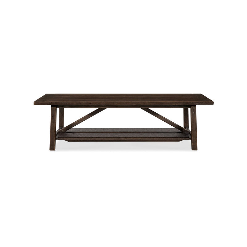 Alto Loma Trestle Cocktail Table - Sable
