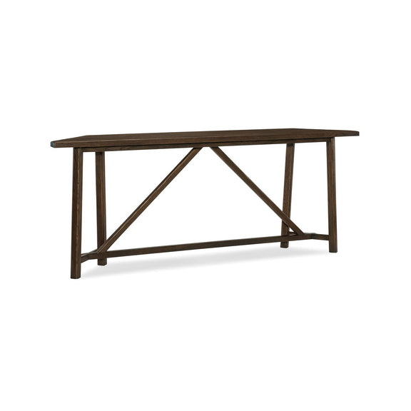 Alto Loma Trestle Console Table - Sable