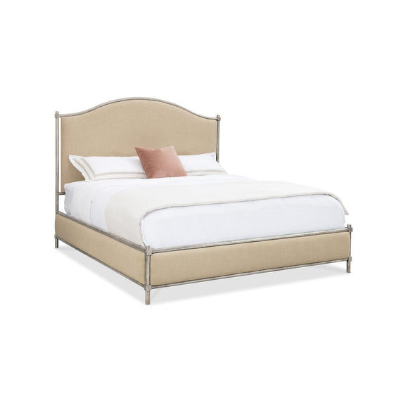 Alto Loma Upholstered Low Post Metal Bed