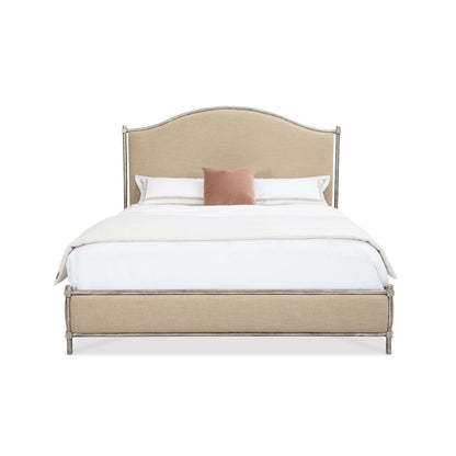 Alto Loma Upholstered Low Post Metal Bed