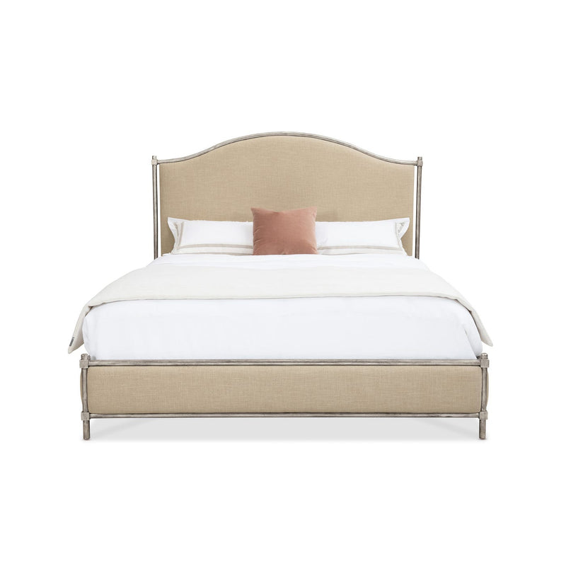 Alto Loma Upholstered Low Post Metal Bed
