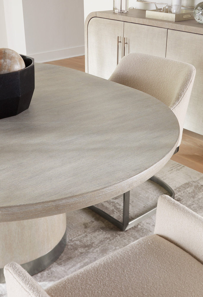 Modern Mood Round Dining Table with 1-18in Leaf - Diamond