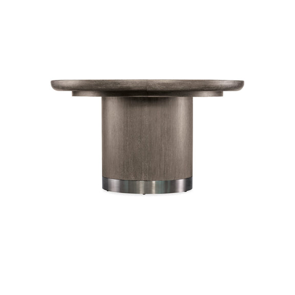 Modern Mood Round Dining Table with 1-18in Leaf - Mink