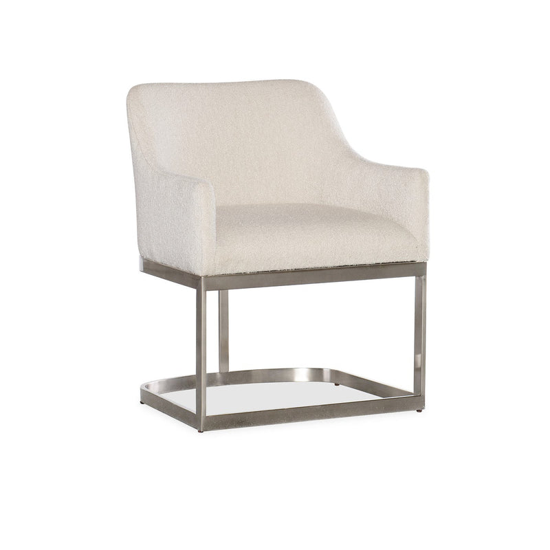 Modern Mood Upholstered Arm Chair with Metal Base