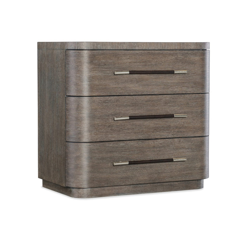 Modern Mood Three Drawer Nightstand - Mink