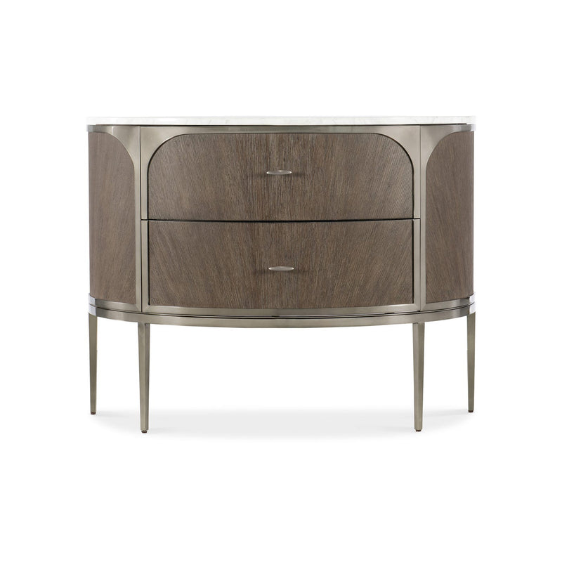 Modern Mood Two Drawer Nightstand - Mink