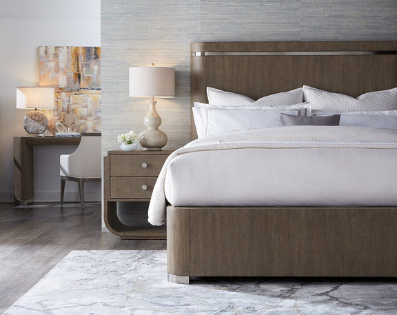 Modern Mood Two Drawer Nightstand - Mink