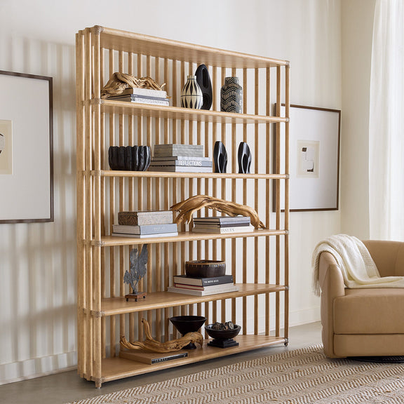 Retreat Slatted Bookcase - Dune