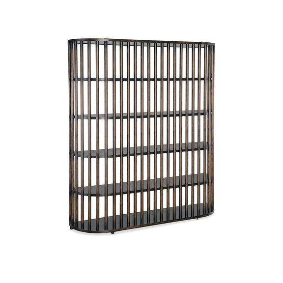 Retreat Slatted Bookcase - Black Sand