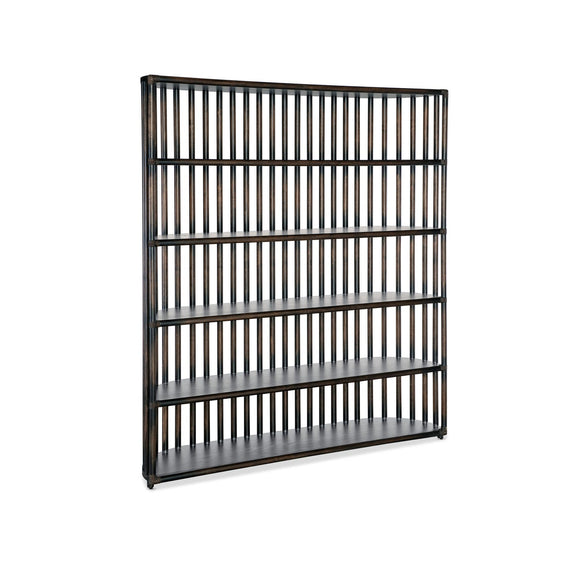 Retreat Slatted Bookcase - Black Sand