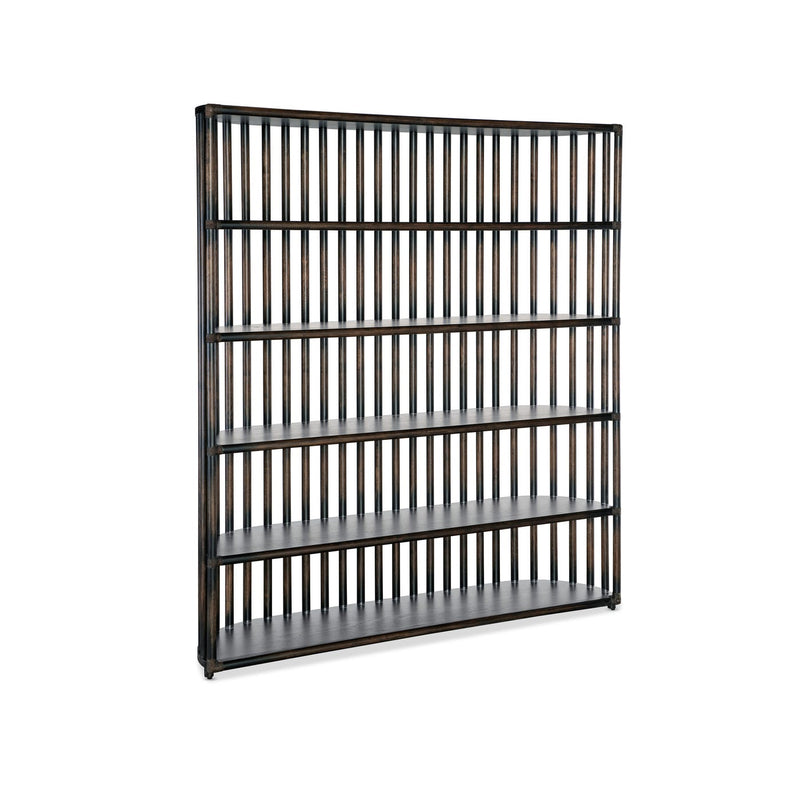 Retreat Slatted Bookcase - Black Sand