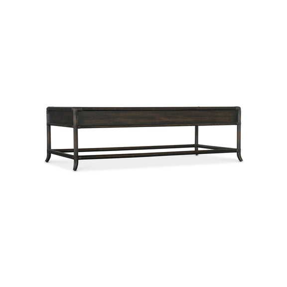 Retreat Pole Rattan Cocktail Table - Black Sand