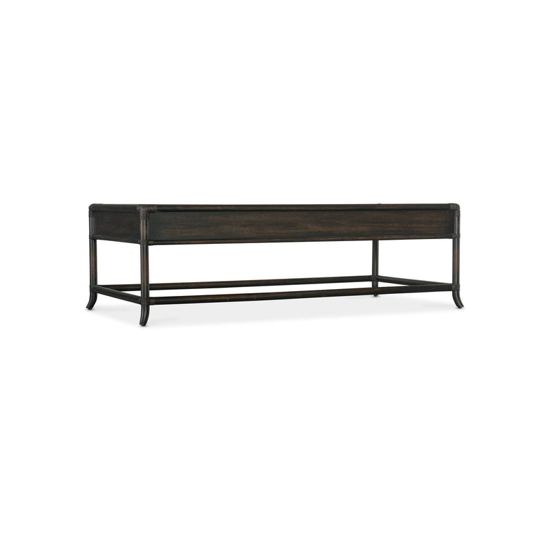 Retreat Pole Rattan Cocktail Table - Black Sand