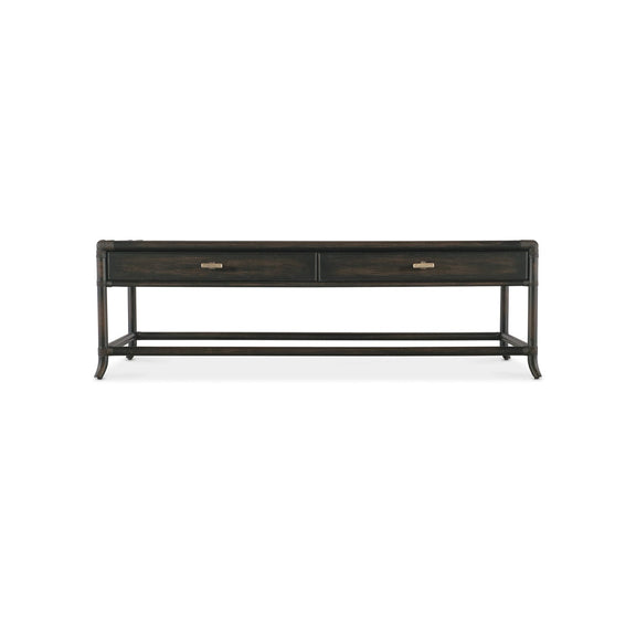 Retreat Pole Rattan Cocktail Table - Black Sand