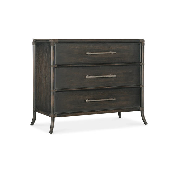Retreat Pole Rattan Chest - Black Sand