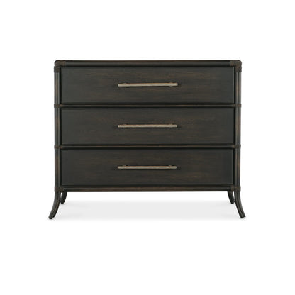 Retreat Pole Rattan Chest - Black Sand