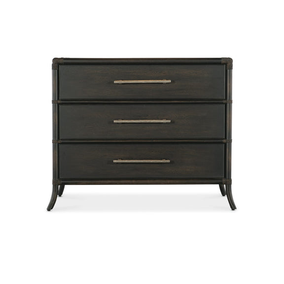 Retreat Pole Rattan Chest - Black Sand