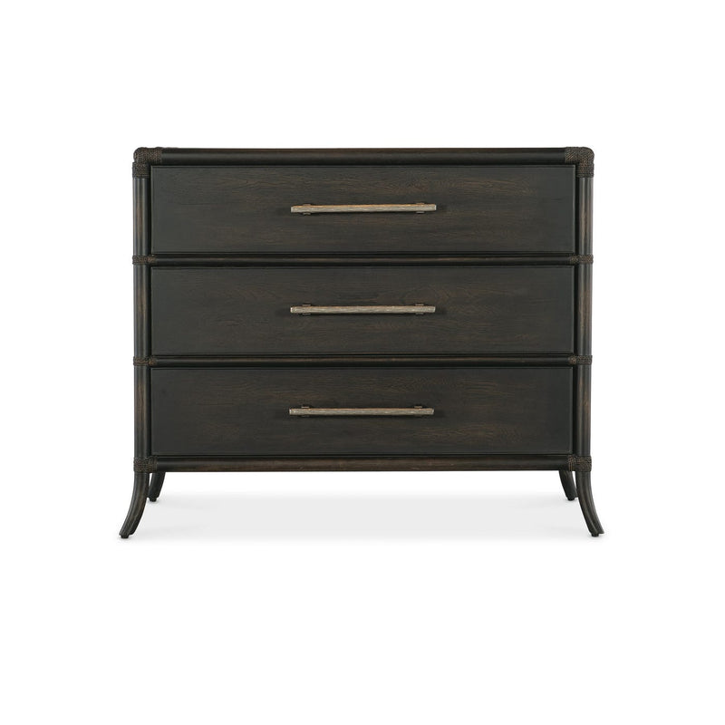 Retreat Pole Rattan Chest - Black Sand
