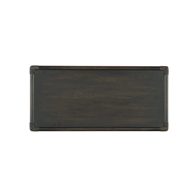 Retreat Pole Rattan Chest - Black Sand