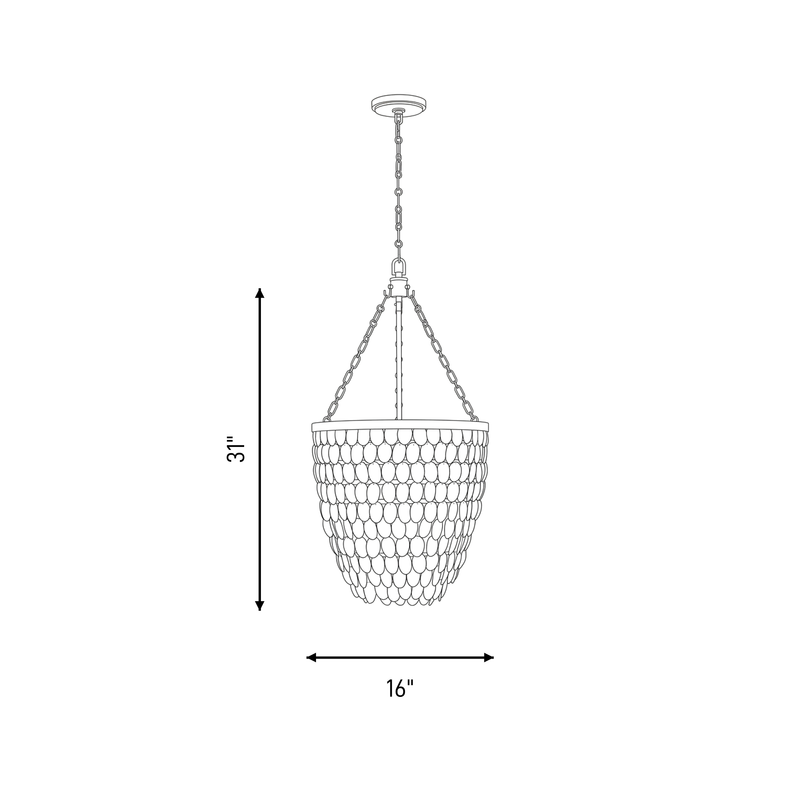Catalan 4-Light Pendant