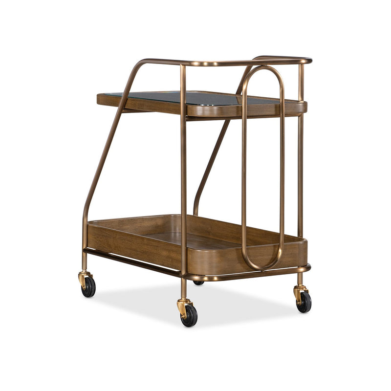 Commerce and Market Walnut Wine and Bar Cart