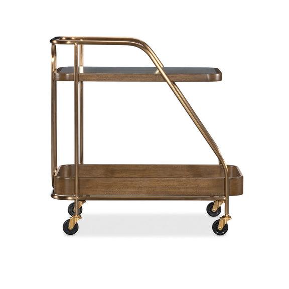 Commerce and Market Walnut Wine and Bar Cart