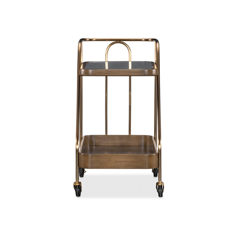 Commerce and Market Walnut Wine and Bar Cart