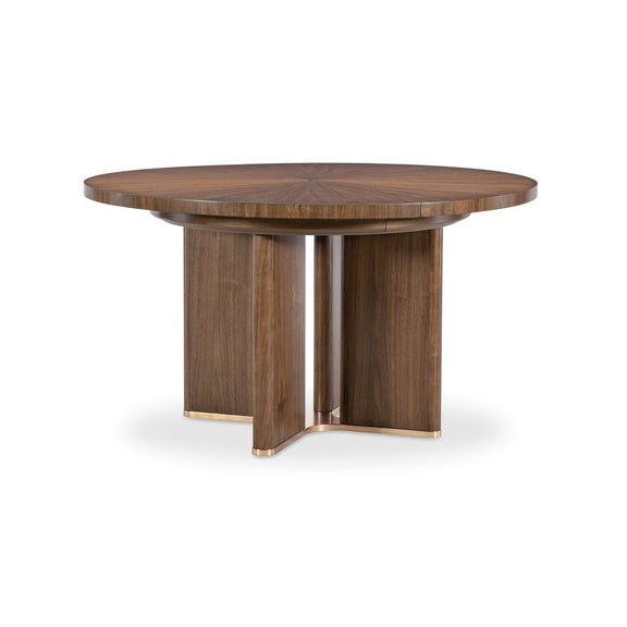 Eleana Round Dining Table with One 20-inch Leaf