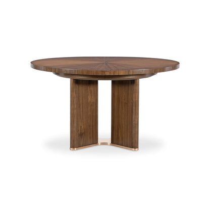 Eleana Round Dining Table with One 20-inch Leaf