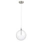 Meridian 1-Light Pendant in Brushed Nickel