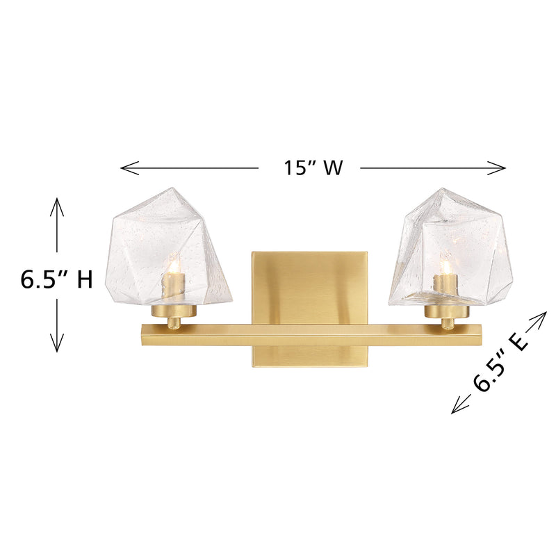 Castello 2-Light Bathroom Vanity Light